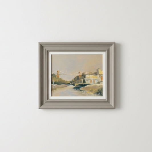Framed artwork on a white wall